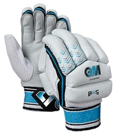 Gunn & Moore GM | Cricket Batting Gloves | Ben Stokes Diamond | Split Leather Palm | Youths Right Handed | 1 Pair | Approx 360 g per Pair