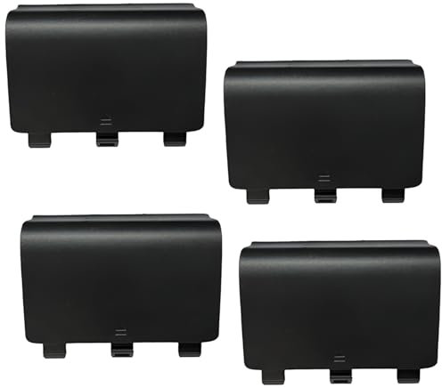 Lot de 4 coques de batterie pour Xbox One et One S/X, coque arrière de batterie de rechange pour Xbox One S/X, coque arrière de batterie pour Xbox One et One S/X [non compatible avec Xbox Series X/S]