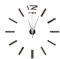 Orologio muto da parete | Adesivo acrilico 3D con orologio da parete fai-da-te senza cornice,Diametro 60 cm formato adesivo decorativo orologio grandi adesivi murali per soggiorno camera da letto deco