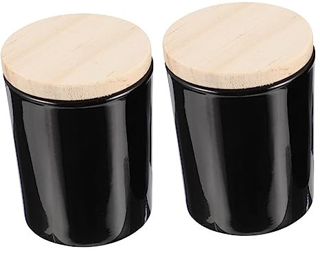 Gatuida 2 Piezas De Recipientes Para Velas Ignífugos Recipientes Para Velas Aromas De Porcelana Para Hacer Velas Vasos De Soja Esmerilados Portavelas De Vidrio Frascos Para Velas