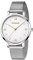 WENGER Damen Armbanduhr Metropolitan Donnissima Ø 38 mm, Swiss Made, Analog Quarz, Wasserdicht bis 100 m, Mesh-Armband, Silberweiß/Silber, 01.1731.104