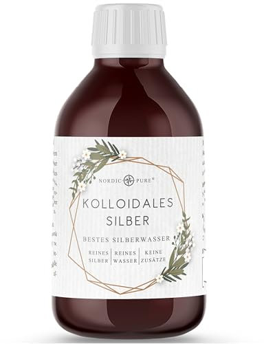 Kolloidales Silber - Silberwasser (50ppm) von Nordic Pure (250ml | 50 PPM)