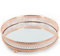 Set Of 2 Bronze Mirror, Copper Candle Plate - Perfect To Decorate Your Home, Office & Bedroom With This Antique Design Candle Holder | Can Also Be Used As | Size - 28CM