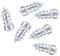 VOBOR Reifen Spikes, 100 Stück 15mm/0.59 Anti Rutsch Rad Reifen Schrauben Auto Reifen Bolzen Reifen Schnee Spikes für Auto SUV ATV