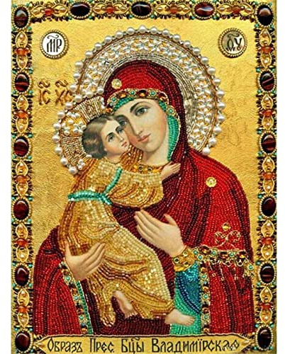 YSCOLOR Diamant Painting Handwerk Kreuzstichpackungen Neue DIY 5D Diamant Malerei Dekoration 2019 Stickerei Unsere Dame Voller Diamanten Religiöse Ikonen 30X40cm