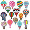 Woohome 15 PCS Iron On Patches Hot Air Balloon Sewing Repair Patches Jeans Patch Iron on Inside for Clothing Jeans