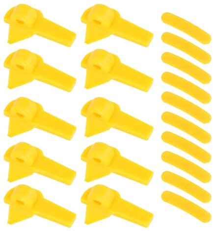 KIMISS 20pcs Tire Changer Plastic Insert Tire Changer Protector Tyre Changer Mount Demount Head Duck Insert Rim Protector Tyre Machine Duck Head Plastic Demount Head