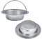 Kitchen Sink Strainer, 2-Pack Sink Strainer Basket with Handle, 4.5 Diameter, Stainless Steel, Rust Free and Dishwasher Safe