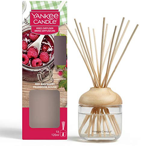 Yankee Candle Reed Diffuser | Red Raspberry | 120 ml | Up to 10 Weeks of Fragrance
