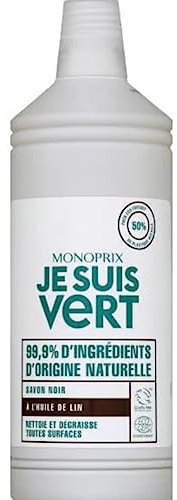 Monoprix Je suis Vert Savon noir à l'huile de lin - Le bidon d'1l
