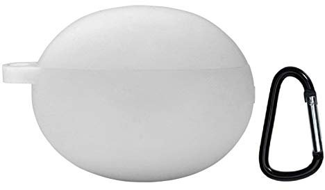 Custodia silicone per Huawei Freebuds 4i TWS,Cover protettiva da viaggio,Borsa viaggio,Custodia Ricarica,silicone Resistente ai Graffi Case per Huawei Freebuds 4i Wireless Bluetooth Earphone (White)