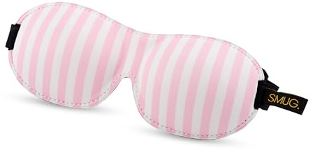 SMUG 100% Blackout Sleep & Eye Mask | Eyelash Extension Friendly | Eye Masks for Sleeping | Sleep Masks for Women & Men | Straps for Dream Comfort & Adjustability | Candy Shop