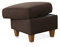 CAVADORE Polsterhocker Palera / Beistellhocker mit Stauraum, ideal als Fußhocker oder Sitzgelegenheit / 58 x 48 x 58 / Mikrofaser, Braun