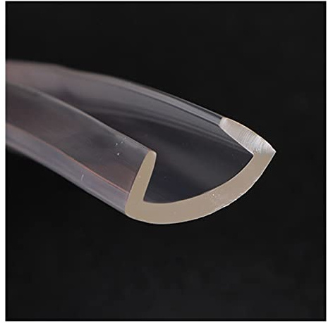 SHHMA U-Profil Gummi Auto Schutzleisten Kann Am Rand des Tisches Verwendet Werden, Transparent, 5 Meter Lang,25mm x 15mm