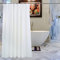 WedDecor Shower Curtains Mould Proof Resistant, Waterproof PEVA Shower Curtain Heavy Duty Bathroom Curtains, With 12 White Plastic Hooks, 180cm x 180cm, Ivory