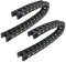 GooEquip 2PCS Schleppkette 25 mm x 77 mm Länge 1 Meter zur Kabelführung Kabelschleppkette Hochwertige Energiekette Schleppkette R55 für 3D-Drucker und CNC-Maschinen (25 x 77mm, 1 Meter)
