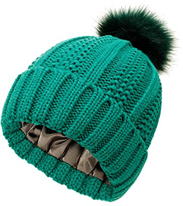 Sportmütze Damen Winter Bunt Warm Wintermütze Beanie Mütze Strickmütze Strick Knit Hut Cuffed Feinstrick Laufmütze Fahrrad Bommelmütze Classic Hat Cap Wintermützen Beaniemütze Pelzbommel Pudelmütze