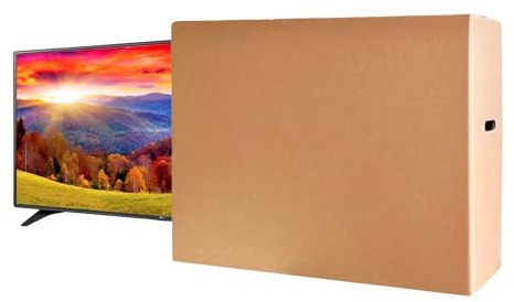 Up to 24 TV Removal Cardboard Moving Box - ideal for Screens, Artwork, Mirrors & Pictures (2)