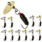 Dovesun Fliegenfischen Köder Angelköder Fliegenfischen Fliegen zum Nassfischen Fliegen zum Fischen Köder mit Angeln Spinner für Bass Sonnenbarsch, Hecht 14# 10pcs