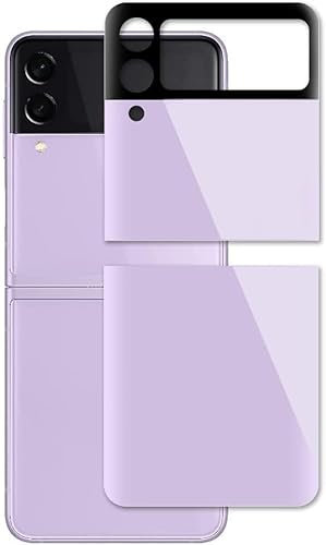 Miimall Compatibile con Samsung Galaxy Z Flip 4 pellicola protettiva in vetro temperato 3D curvo ultra sottile antigraffio copertura completa protezione dello schermo per Galaxy Z Flip 4 2022-Viola