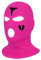 SINSEN Sturmhaube, Skimaske, 3 Löcher, gestrickt, Neon-Bally-Maske, Vollgesichtsmaske, Winterwärmer, für Radfahren, Motorrad, Snowboard, Outdoor-Sport, rosarot, Einheitsgröße