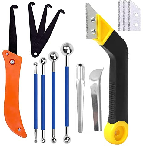 LABOFiC 14pcs Grout Removal Tool kit, Grout Saw with Replacement Blades