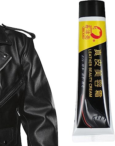 BERGSMA Aceite Cuero Falso | Crema reparadora sofá Piel sintética 1.2 oz | Reparación restauración Asiento a Prueba Polvo Aceite Oveja no pegajoso Impermeable