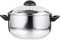 Nudeltopf aus Edelstahl for den Herd mit Siebdeckel, Spaghettitopf, Nudelkochtopf for Kochen von Nudeln, Nudeln, Gemüse oder Soße, silberfarben, 9,2 x 9,2 x 6,2 Zoll(16CM,23.5X16X15CM)