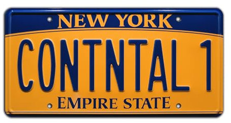 John Wick: Chapter 2 | Continental 1 | Metal Stamped License Plate