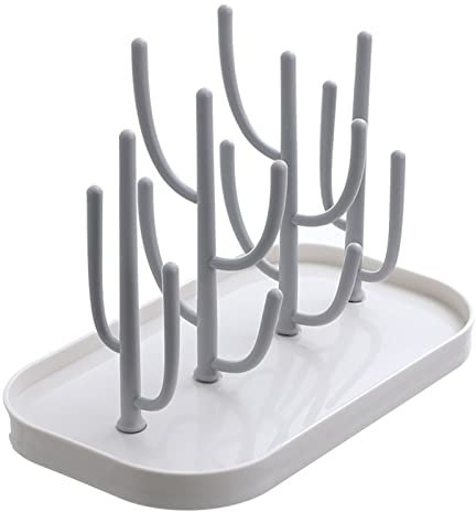 demaxiyad Séchoir Biberon Egouttoir Porte-Biberon Bebe Pratique Sèche Egoutte Biberon Bebe Mam sans BPA Séchoir Bouteille avec Bac Haute Capacité Égouttoir À Biberon Mam Séchage Biberon