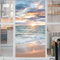 Meer Fensterfolie Selbsthaftend Blickdicht Strand 3D Fensterfolie Fensterfolie Statische Einfache Entfernung Wiederverwendbar Sichtschutzfolie Fensterfolie Milchglas 44x116cm