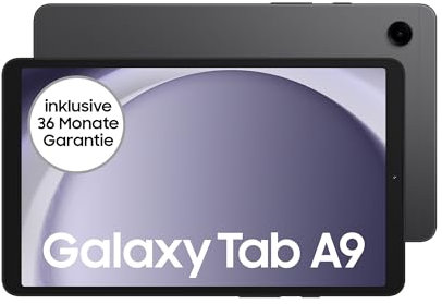 Samsung Galaxy Tab A9 Wi-Fi Android-Tablet, 64 GB Speicherplatz, Großes Display, Satter Sound, Simlockfrei ohne Vertrag, Graphite, Inkl. 3 Jahre Herstellergarantie [Exklusiv bei Amazon]