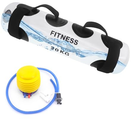 CheurYae Adjustable Weightlifting Water Bag, 20kg Aqua Fitness Ball/Tasche Wasser befüllbarer Wassersack Fitness Water Bag Packs for Indoor Strength Training Gewichtheben Cardio