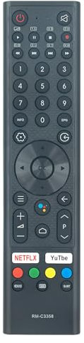 RM-C3358 New Replaced Remote Control Compatible with JVC Smart LED Android TV No Voice RM-C3358 RMC3358 Remote Controller