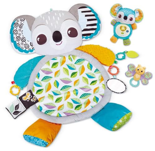 VTech - Mantita de Juegos Koala Dormilón, Juguete Bebés +0 Meses, Manta de Actividades de Alto Gramaje, Gimnasio para Bebés, Sonajeros, Mordedor, Espejito, Melodías, Versión ESP