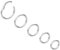 NewkeepsR Steel 5PCS-16g×6/7/8/9/10mm Tragus Helix Knorpel Lippenpiercing Ringe für Männer und Frauen, 1,2 mm Scharnier Clicker Nahtlose Nasenring Silber Sleeper Ohrringe