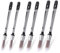 Invalidism 6 Pcs Paint Brush for Walls,0.45/0.6/0.7 inch Small Paint Brushes for Decorating,Trim Painting Tools,Small Round Paint Brushes for Baseboards,Corners,Edges,Narrow Areas,Touch Up