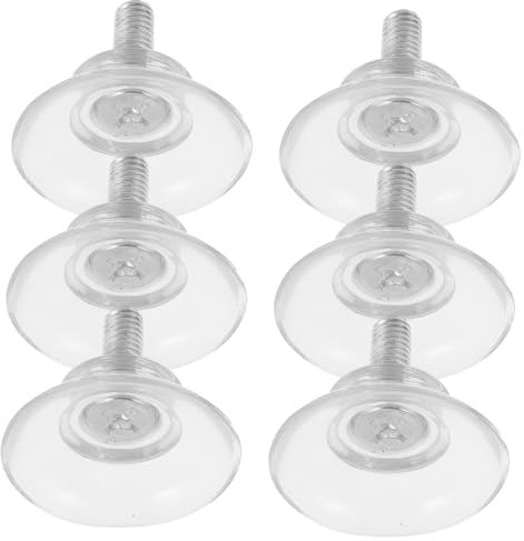 JECOMPRIS 6 Pezzi Ventosa In Pvc Piccole Ventose Ventose Per Finestre Ganci A Ventosa Per Ventose Per Gancio Per Ventosa Ventose Trasparenti Ventose Da Tavolo In