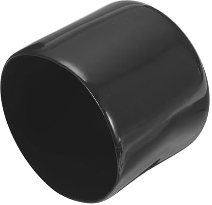 QUARKZMAN 8 Stück Gummi Endkappen 49 mm PVC Kunststoffkappe Schutzkappen Abdeckung Fußkappen für Stuhlbeine Tischbeine Möbel Schrauben Bolzen Gewinde Metallstäbe Rohr Zaunpfosten Schwarz