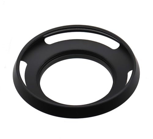 Toileum 40,5 mm hohle Gegenlichtblende, 40,5 mm gebogene Gegenlichtblende, 40,5 mm Metall-Gegenlichtblende für 40,5 mm Gegenlichtblende breit (schwarz)