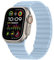 HITZEE Kompatibel mit Apple Watch Armband 49/46/45/44/42/41/40/38mm, Weiches Silikon Magnetische Armbänder Kompatibel für iWatch Ultra 2 Serie 10 9 8 7 SE 6 5 4 (42/44/45/46/49, Hellblau)