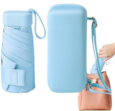 Sombrilla Protección UV, Sombrilla Parasol Portátil Al Aire Libre, Paraguas de viaje pequeño Upf 50+, Paraguas abierto del viaje del diámetro 35inch, paraguas al aire libre de la protección