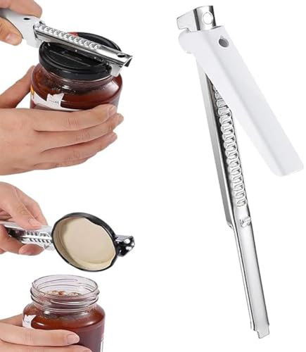 BenjiPower - Ouvre bocal facile sans effort Ouvre-bocal Manuel Ouvre-couvercle Multifonction Ouvre-bouteille Anti-glisse pour Personnes Âgées, pour les Mains Faibles.