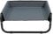 Easipet Elevated Pet Bed with Raised Sides, Waterproof Dog Cot, 56cm x 56cm x 24cm, Grey