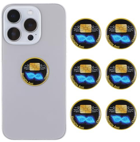 AOZUO 6 Stück Strahlenschutz Handy Aufkleber, 3cm Strahlenschützer Handy Sticker EMF Strahlenschutz Handy Aufkleber Strahlenblocker Handystrahlung Blocker Geräte Strahlenschutz für Handy, Laptop