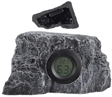 Aquarium Humidity Sensor, Digital Thermometer Hygrometer, Tank Temperature Monitor, Lizard Tank Accessories, 14x7.5x9 cm, / 5.51x2.95x3.54in, Reptile Tank Accessories for Lizards, Snakes