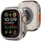 Bisikor 2 in 1 Cover Antigraffio Compatibile con Apple Watch 49mm Ultra 2/Ultra, Custodia Protettiva in Metallo con Cover Posteriore per iWatch 49mm (Titanio)