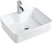 Rectangle Cloakroom Basin Modern Bathroom Sink Countertop Large Hand Washing Bowl Cloakroom Vanity Surface Mounted Ceramic 480 × 375 × 130mm