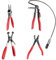 sourcing map 4pcs Hose Clamp Pliers Spring Clips Include Different Hose Clamp Tools for Fuel and Coolant Lines Vehicles Automotive Coolant Radiator Heater Water Hose
