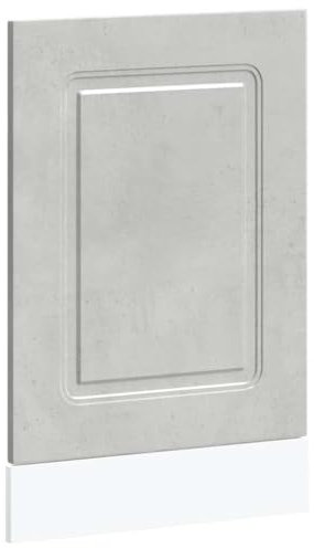 vidaXL dishwasher panel kalmar - concrete grey engineered wood 45x1.5x67 cm - modern kitchen protective cover